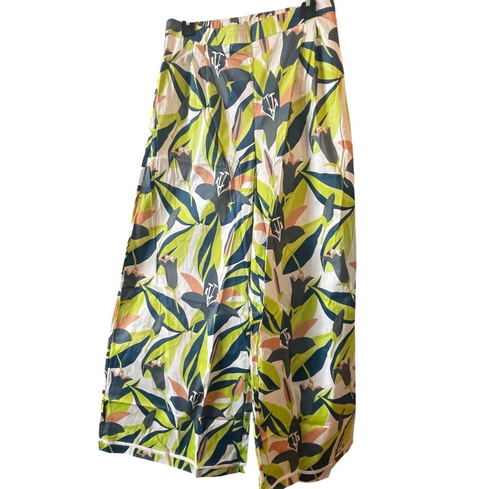 Prosperina Barrett Multi Floral Print Cotton Pants Sz L NWT - Picture 7 of 13